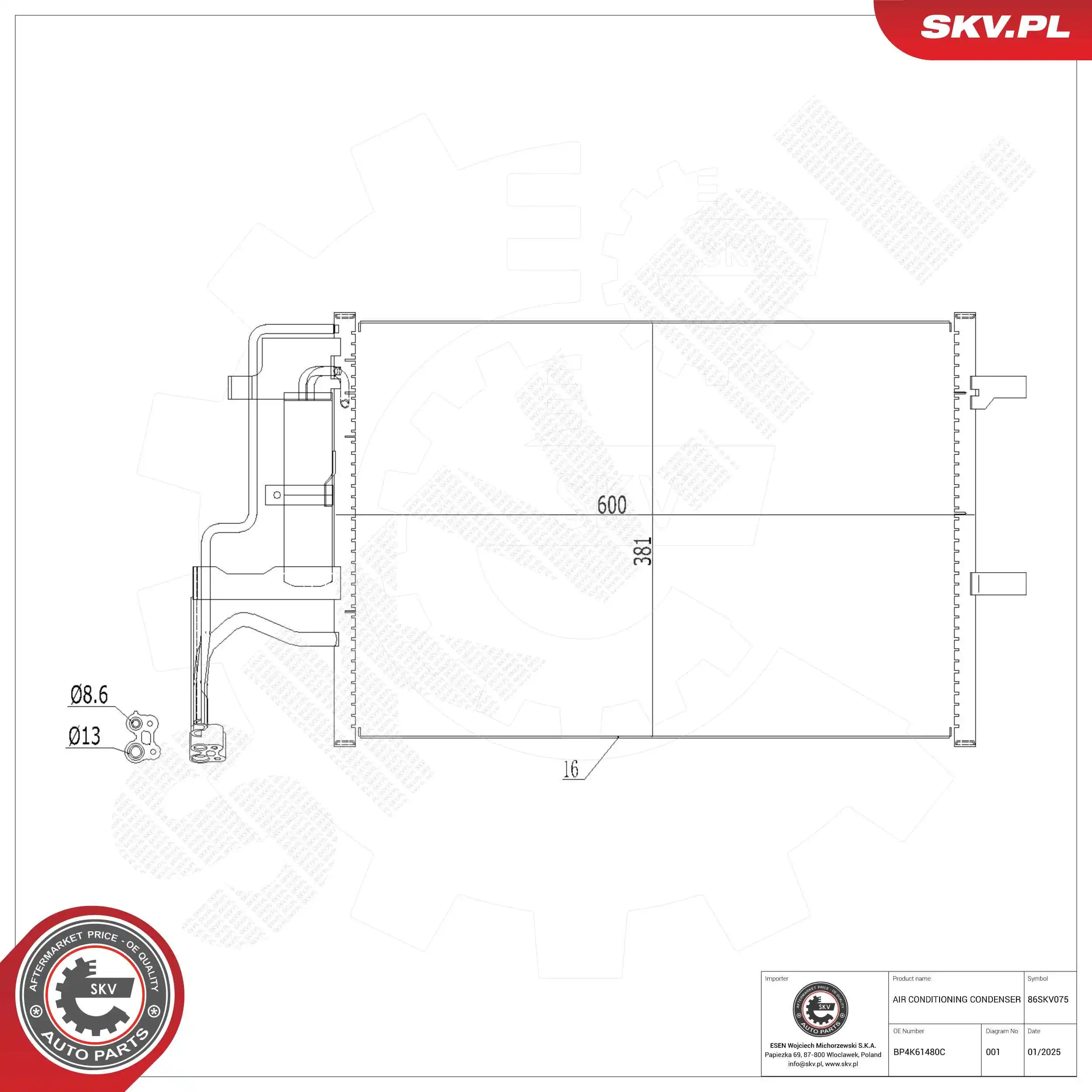Condenser, air conditioning